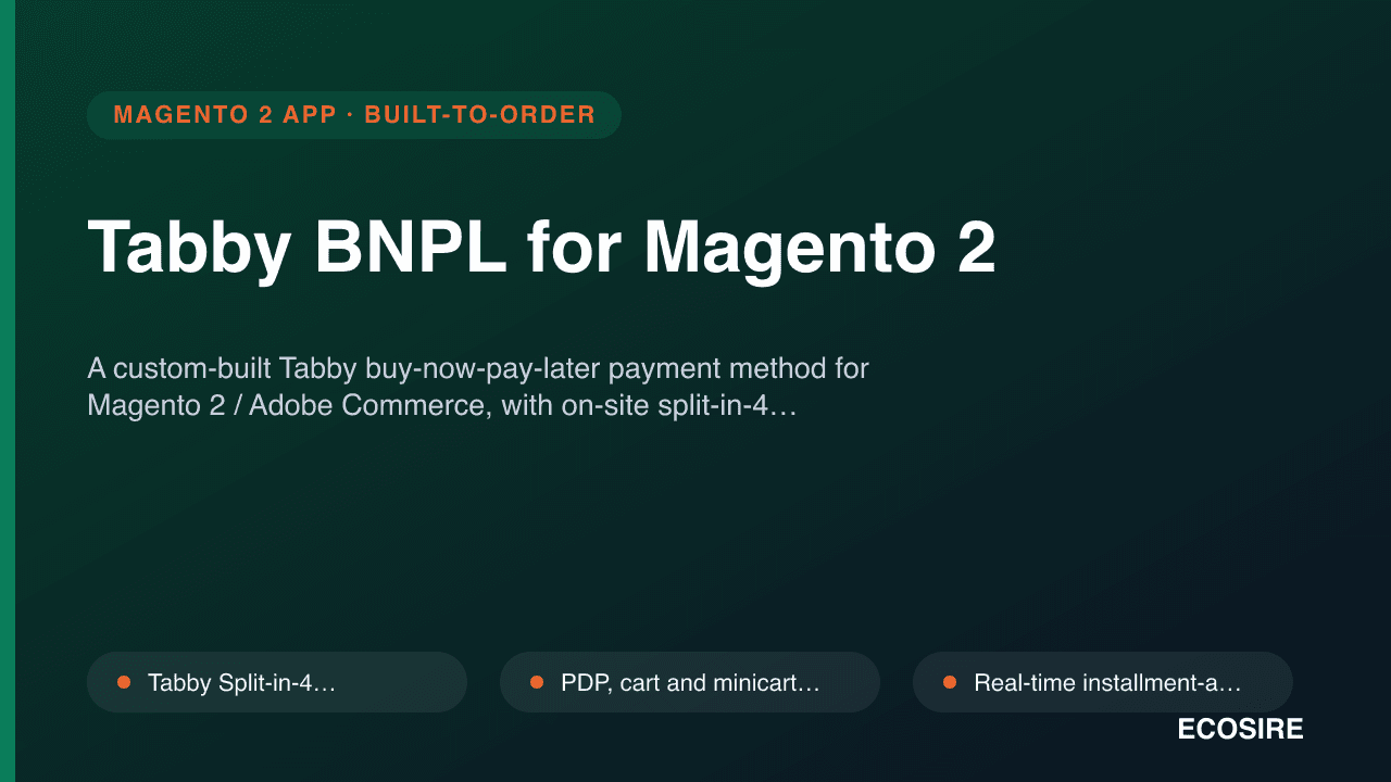 Tabby BNPL for Magento 2