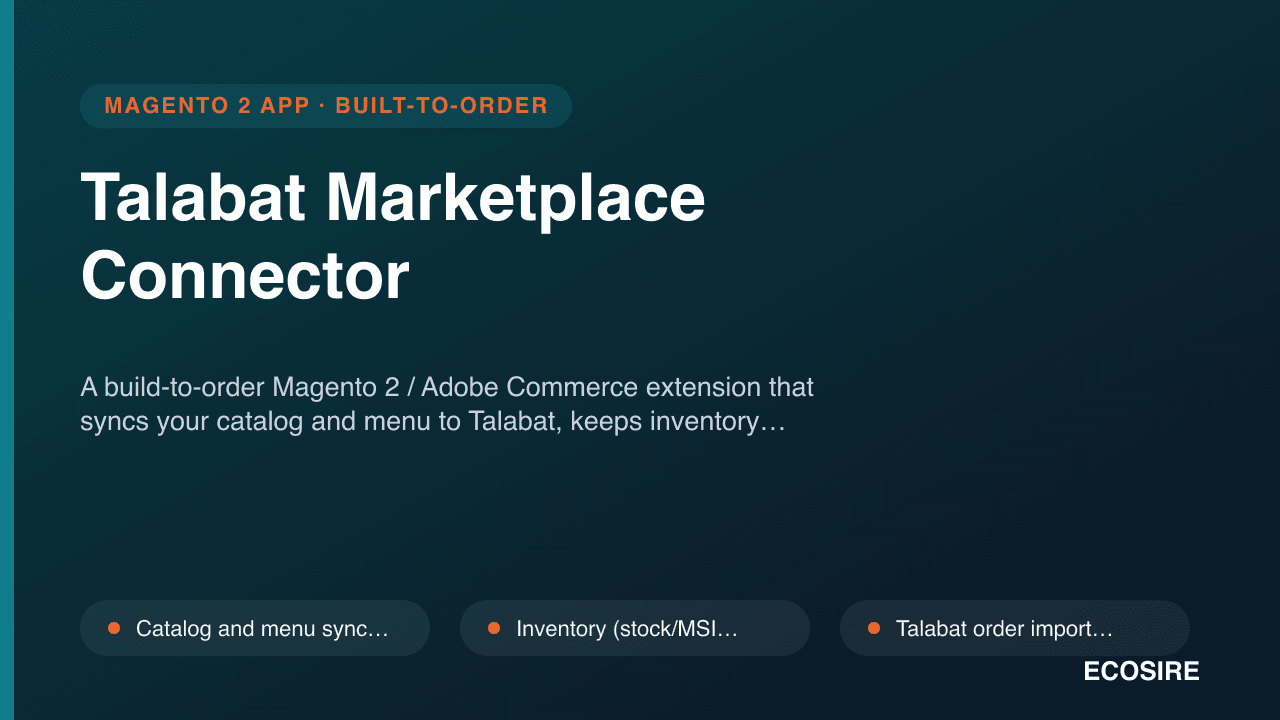 Talabat Marketplace Connector