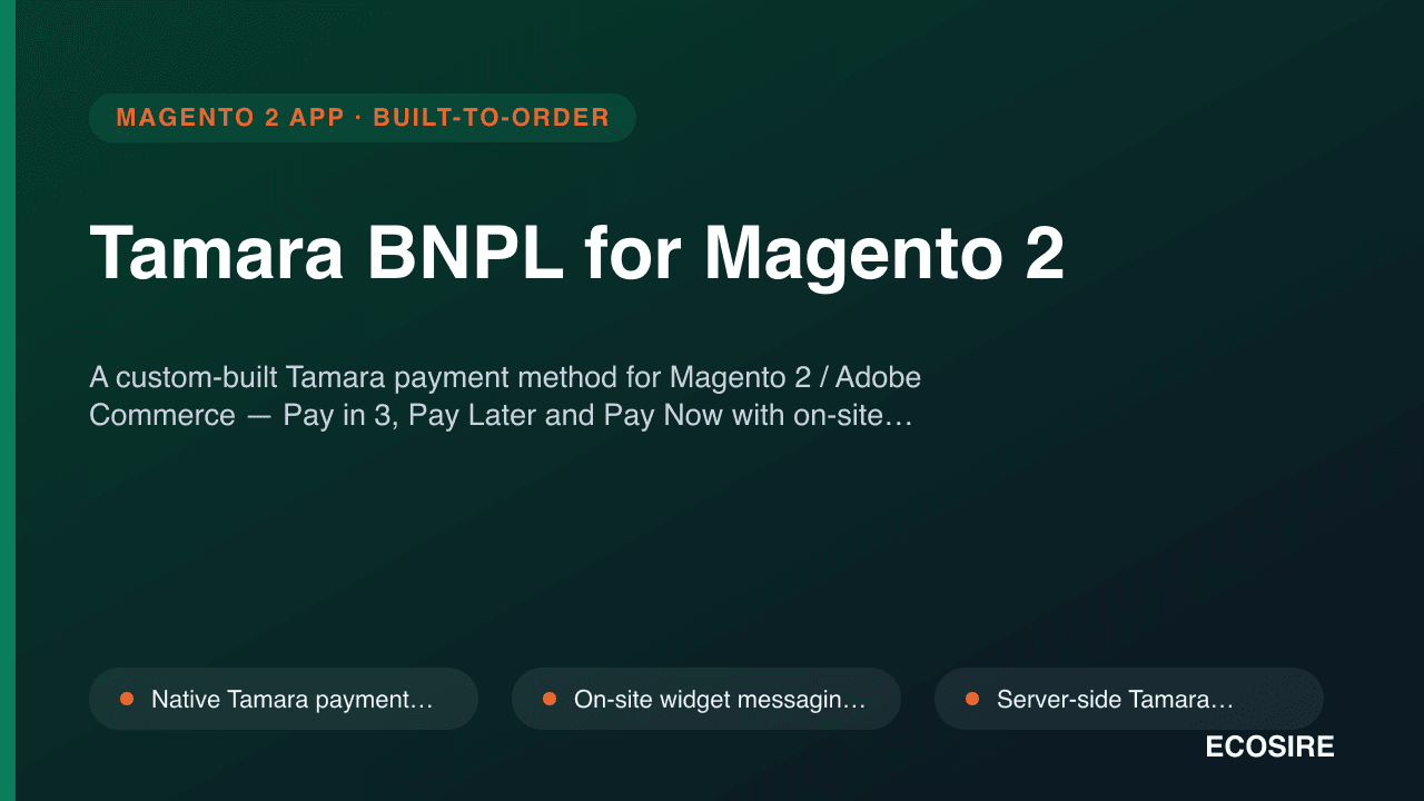 Tamara BNPL for Magento 2