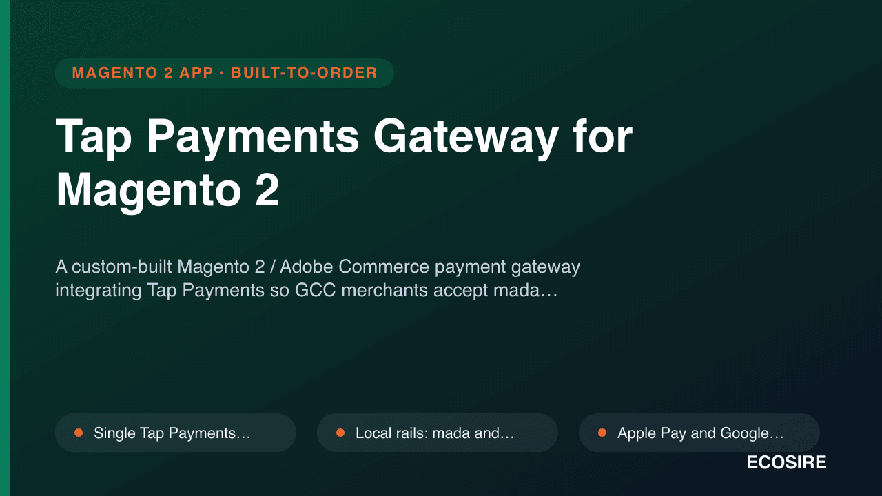 Tap Payments Gateway for Magento 2