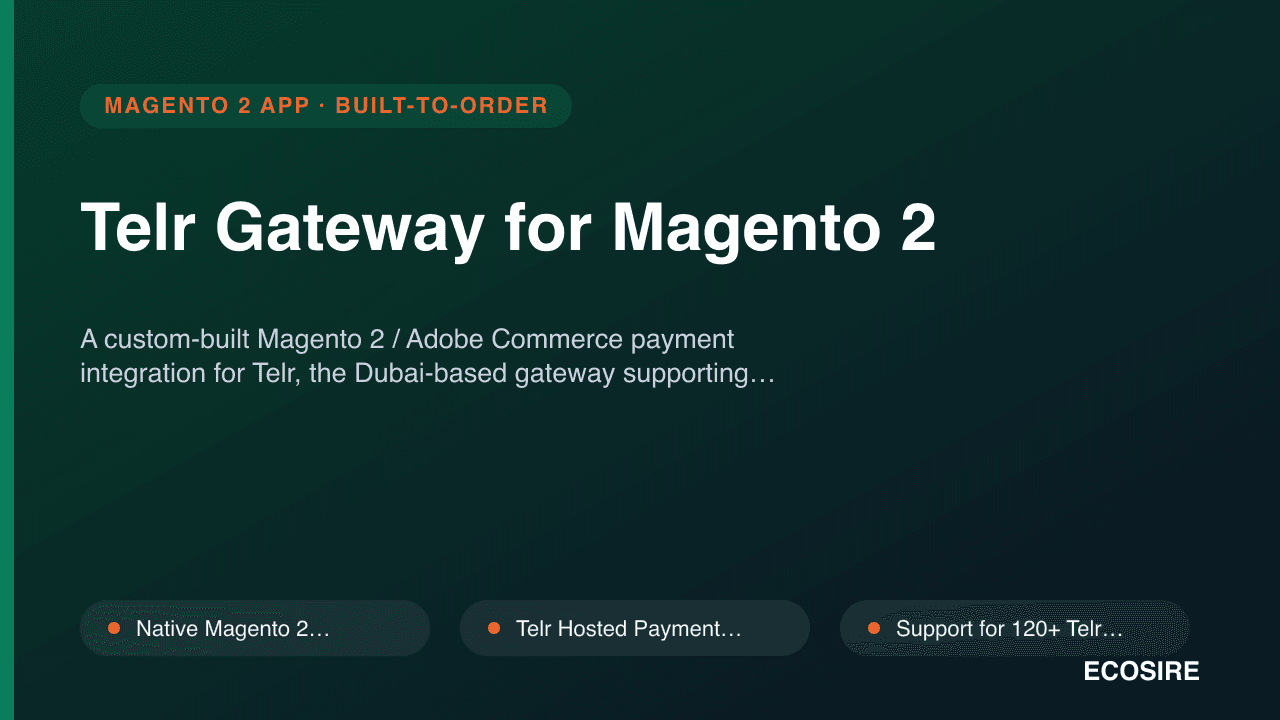 Telr Gateway for Magento 2