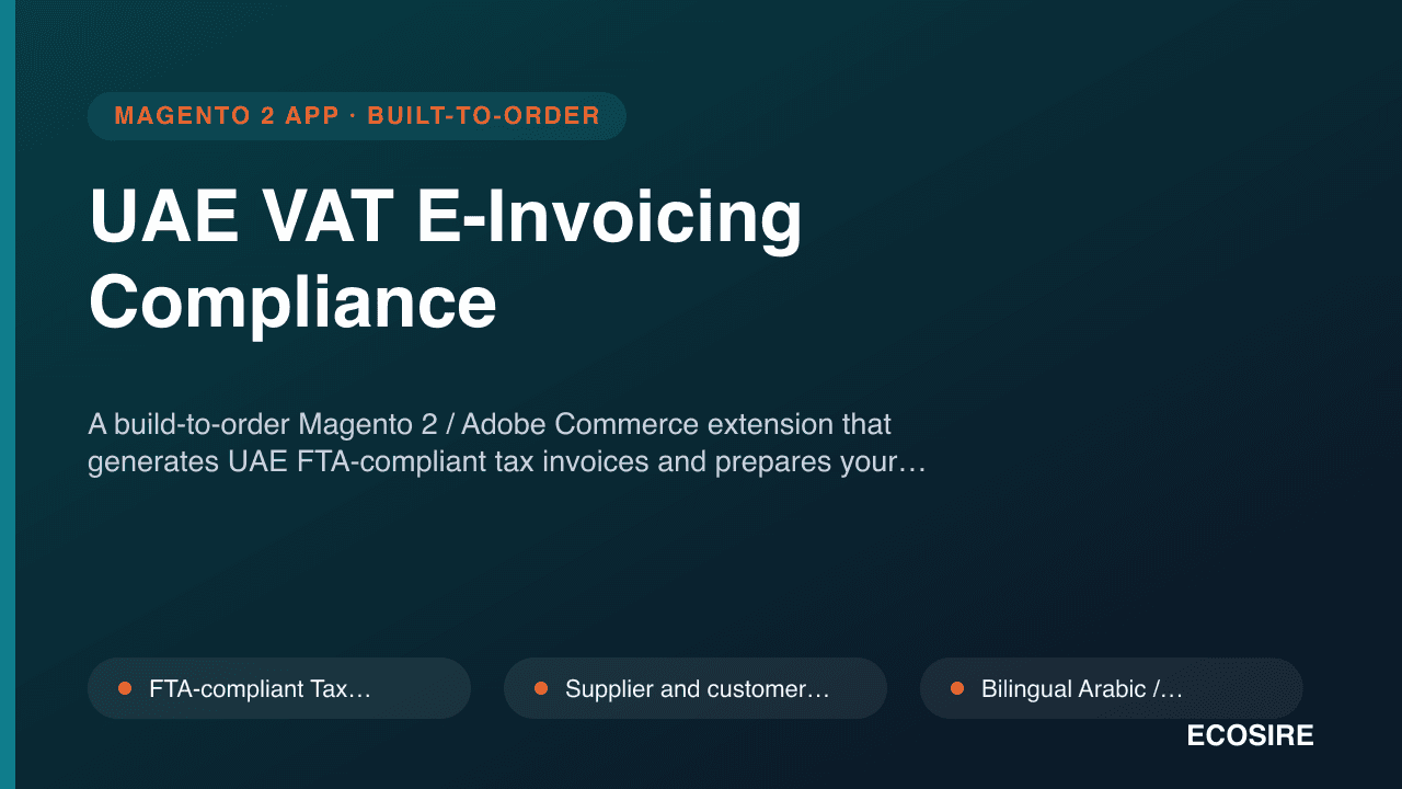 UAE VAT E-Invoicing Compliance