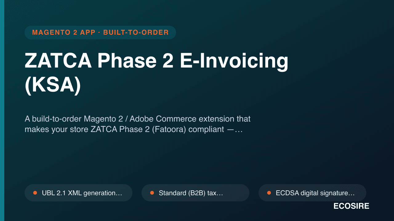 ZATCA Phase 2 E-Invoicing (KSA)