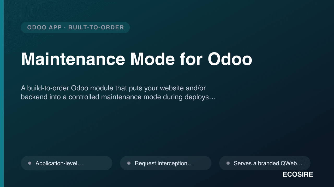 Maintenance Mode for Odoo