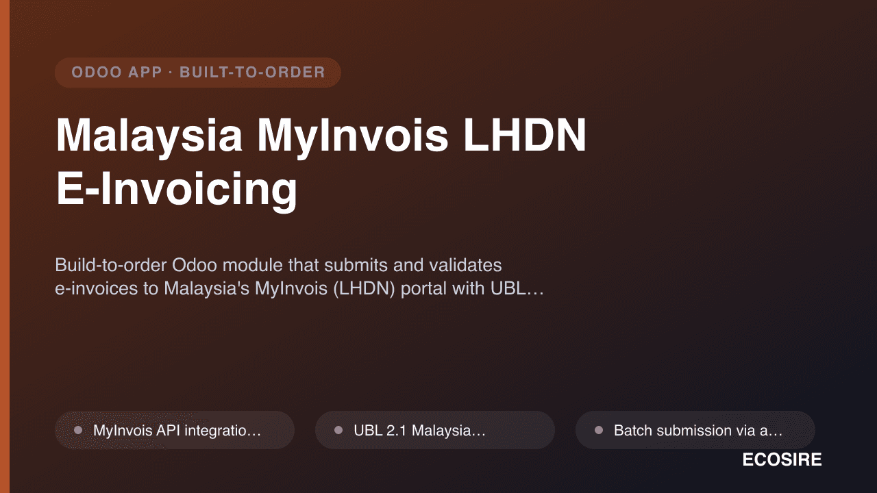 Malaysia MyInvois LHDN E-Invoicing