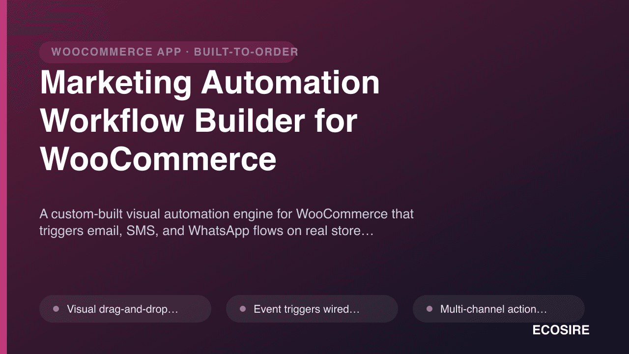 Marketing Automation Workflow Builder