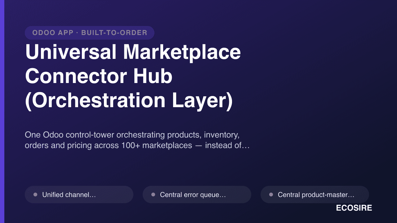 Universal Marketplace Connector Hub (Orchestration Layer)