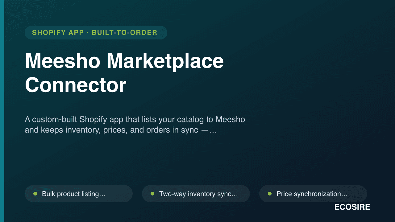 Meesho Marketplace Connector