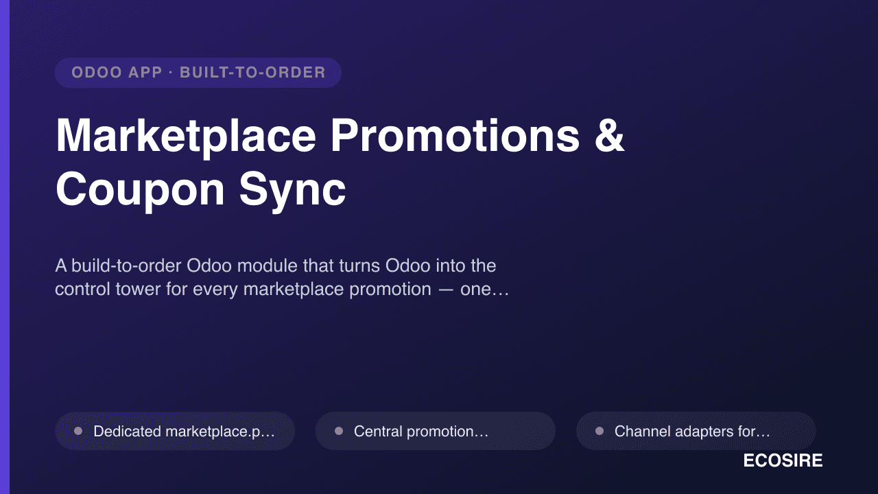 Marketplace Promotions & Coupon Sync