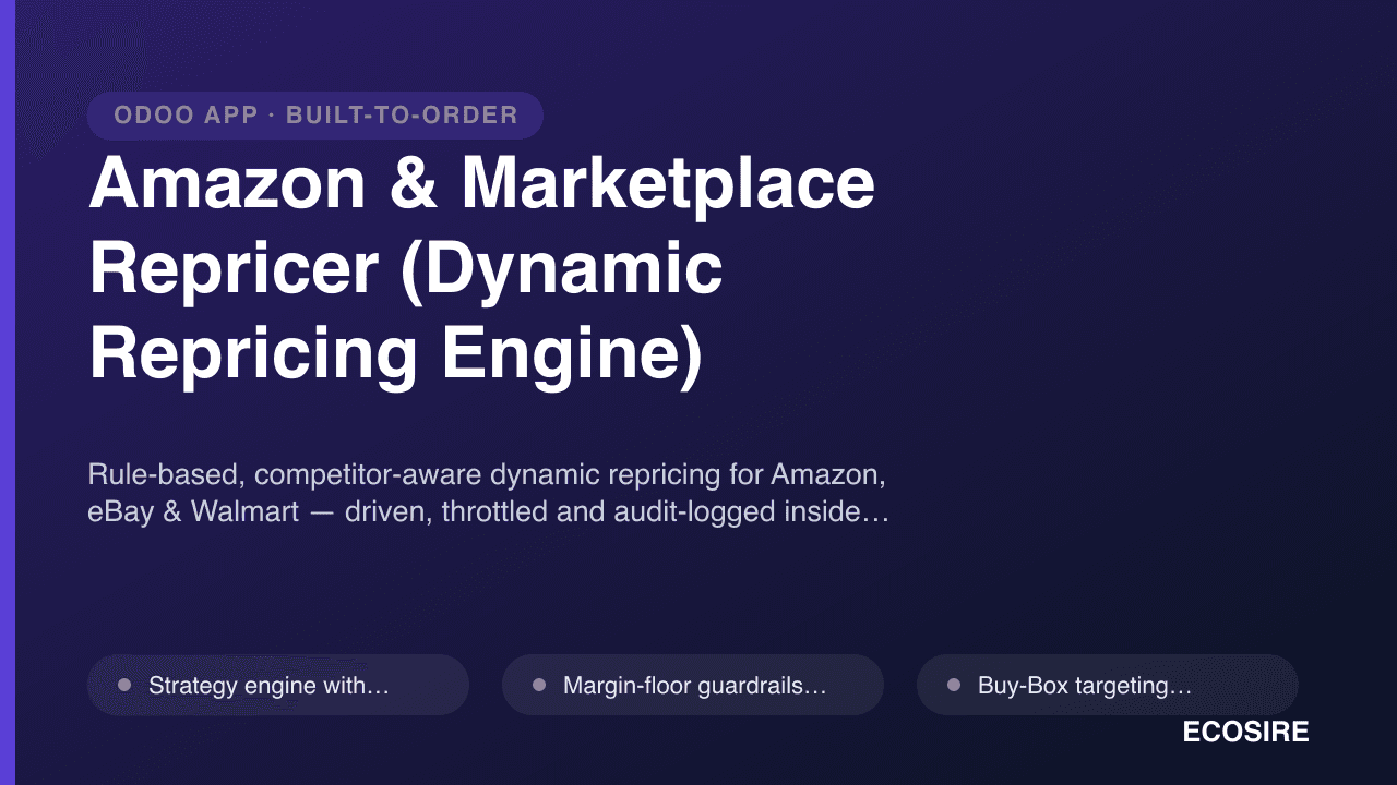 Amazon & Marketplace Repricer (Dynamic Repricing Engine)