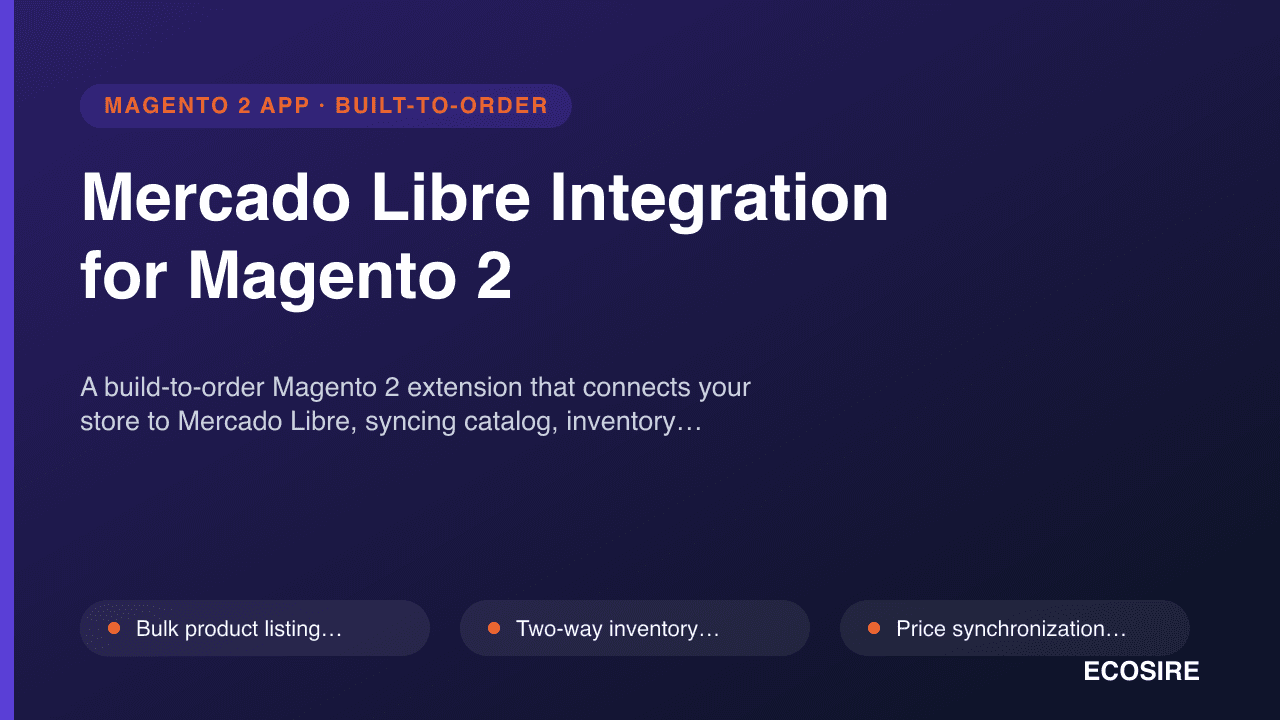 Mercado Libre Integration for Magento 2