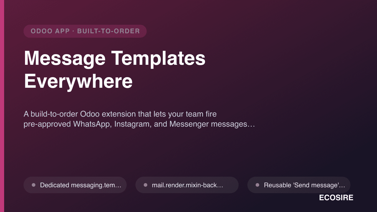 Message Templates Everywhere