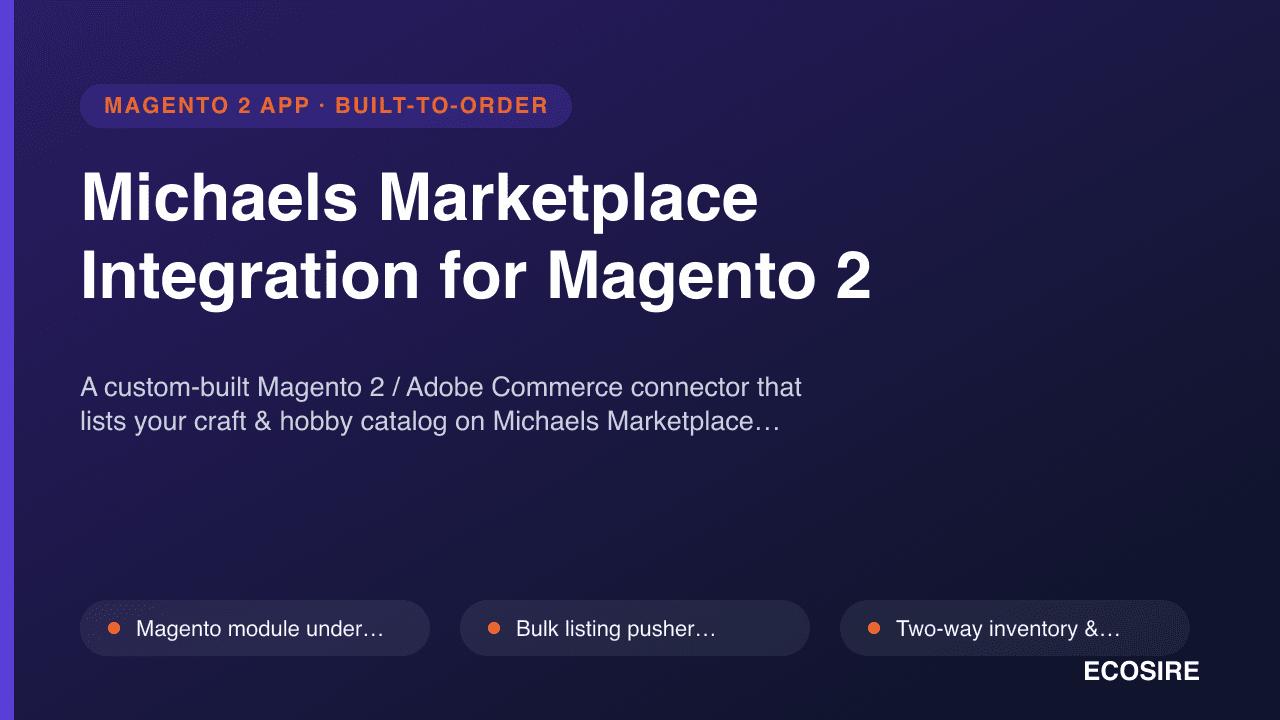 Michaels Marketplace Integration for Magento 2