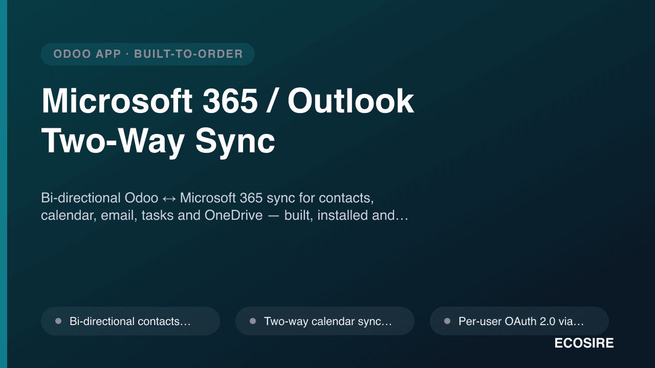 Microsoft 365 / Outlook Two-Way Sync