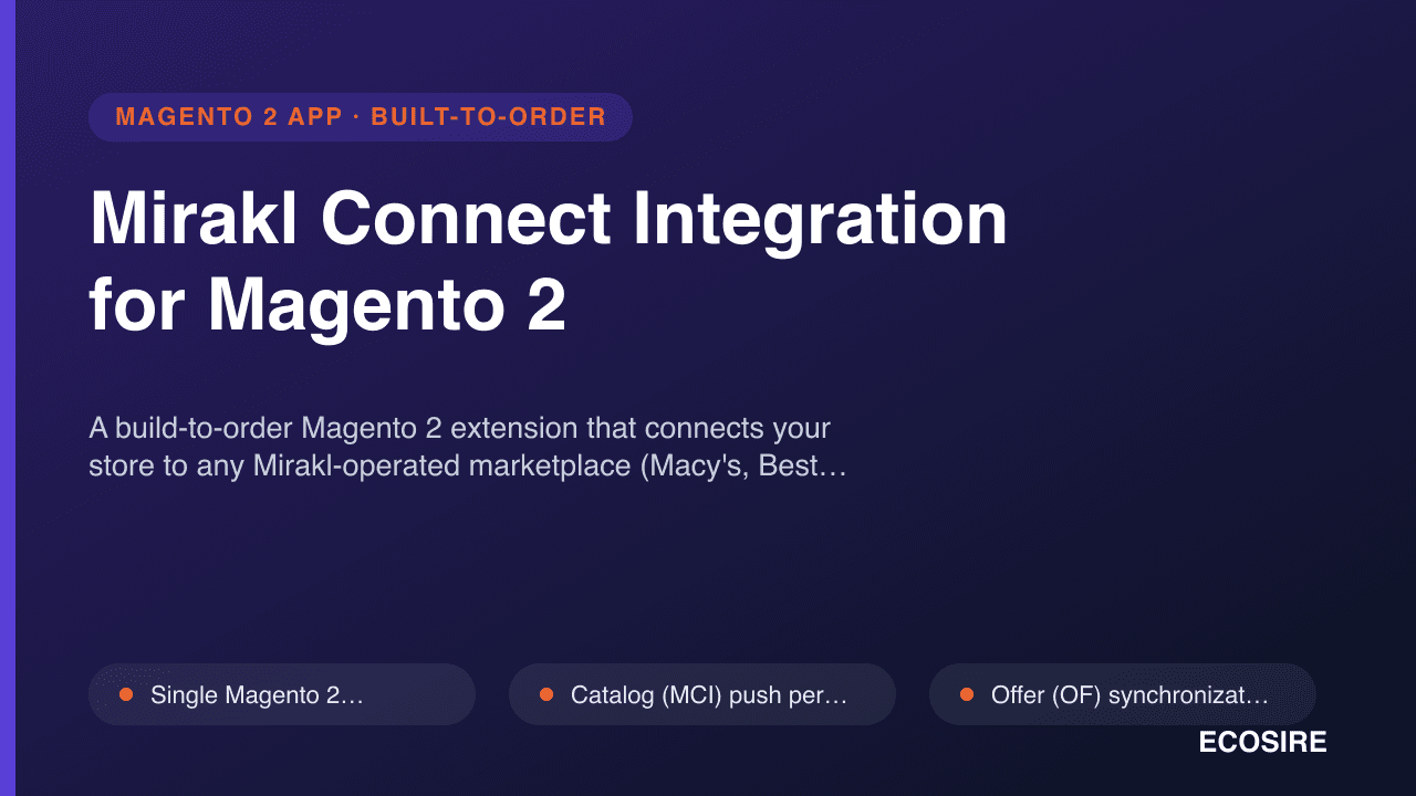 Mirakl Connect Integration for Magento 2