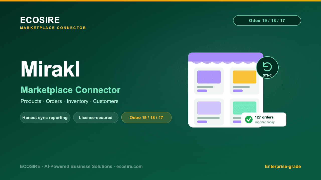Mirakl Store Management — Comprehensive Mirakl Store Management for Odoo 19/18/17