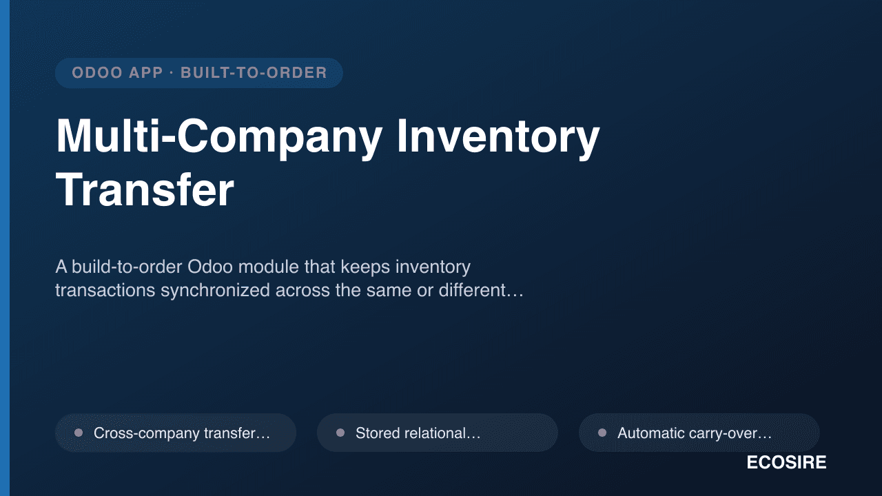 Multi-Company Inventory Transfer