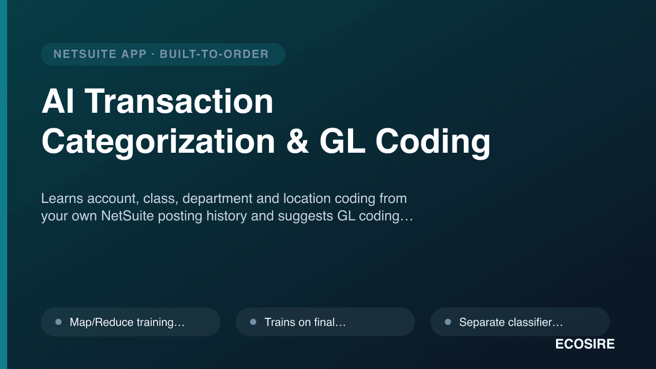 AI Transaction Categorization & GL Coding