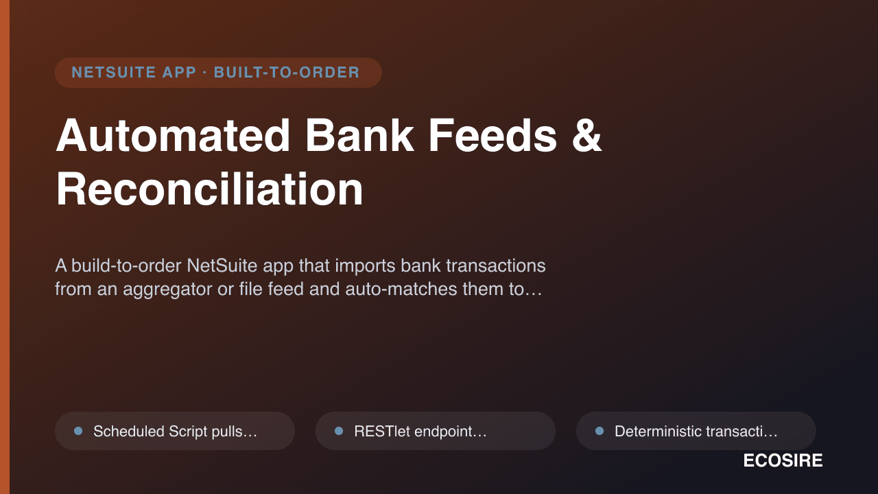 Automated Bank Feeds & Reconciliation