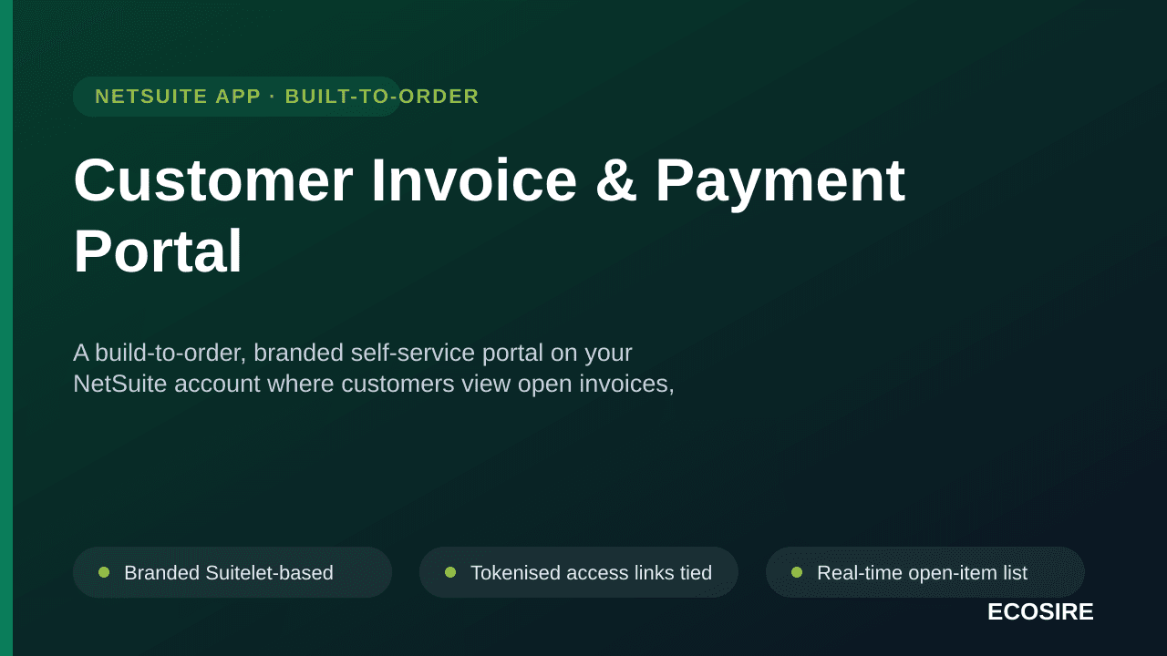 Customer Invoice & Payment Portal