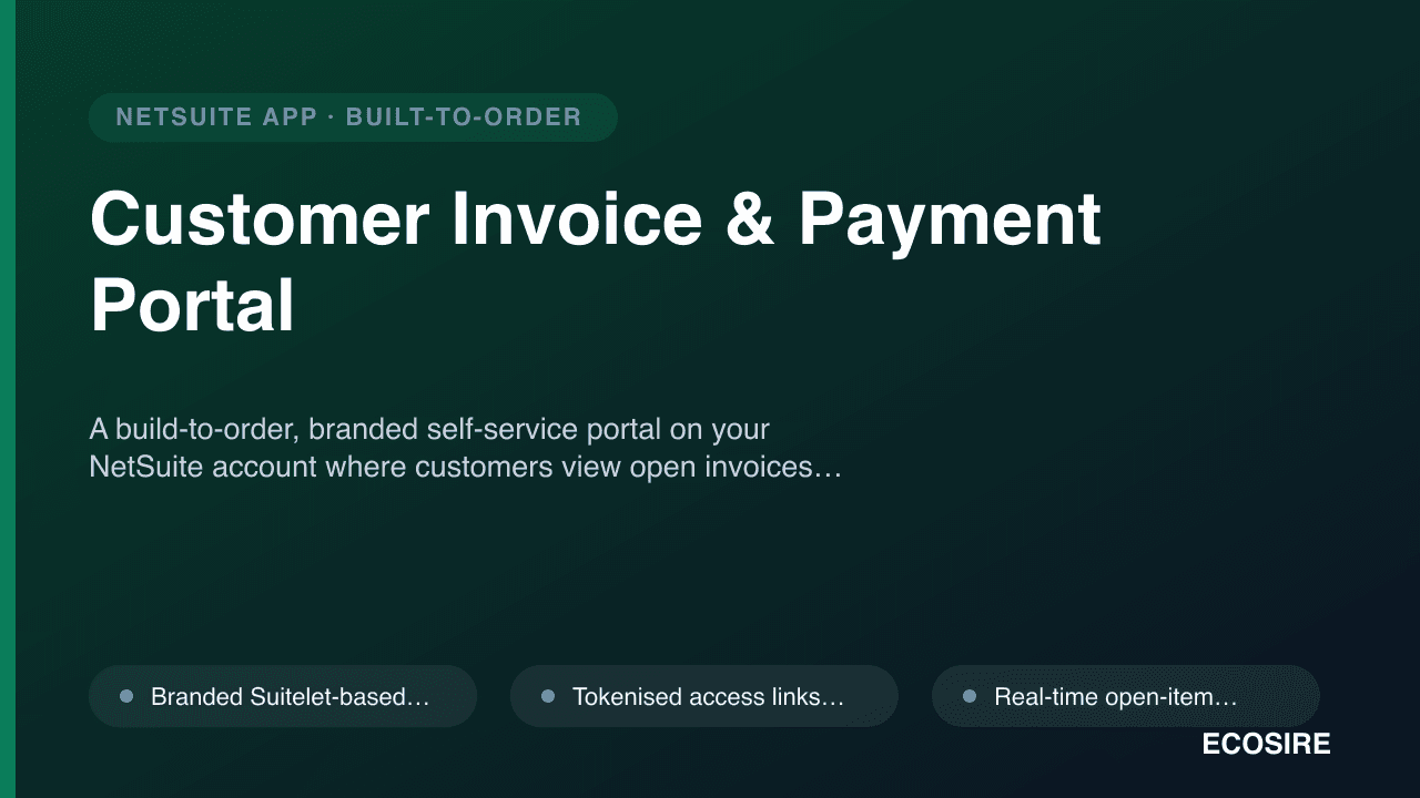 Customer Invoice & Payment Portal