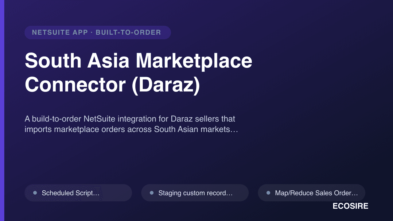 South Asia Marketplace Connector (Daraz)