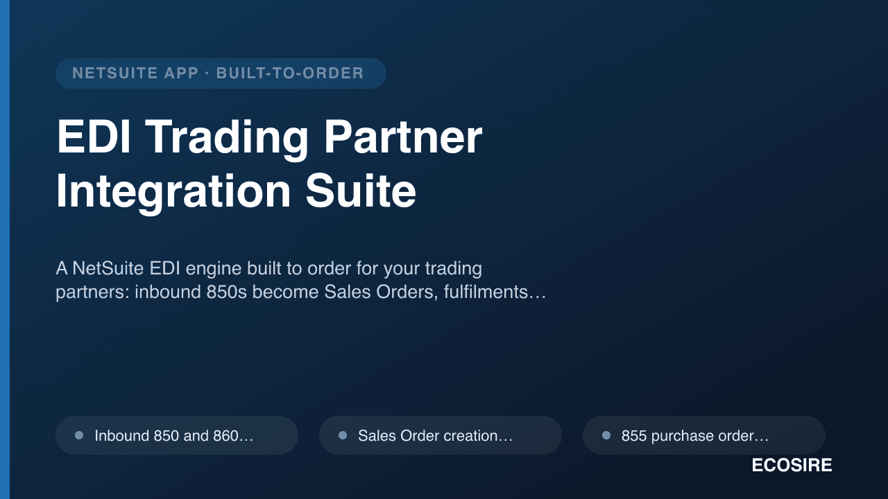 EDI Trading Partner Integration Suite