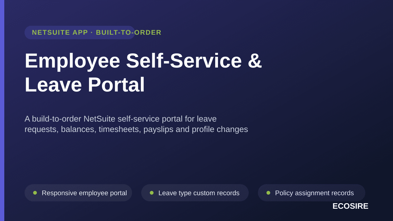 Employee Self-Service & Leave Portal