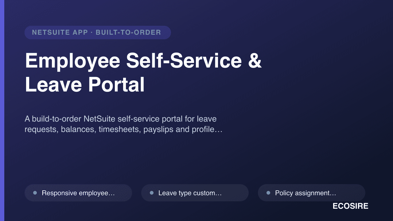 Employee Self-Service & Leave Portal