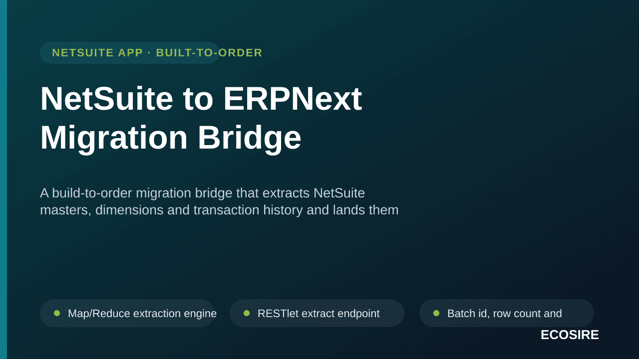 NetSuite to ERPNext Migration Bridge