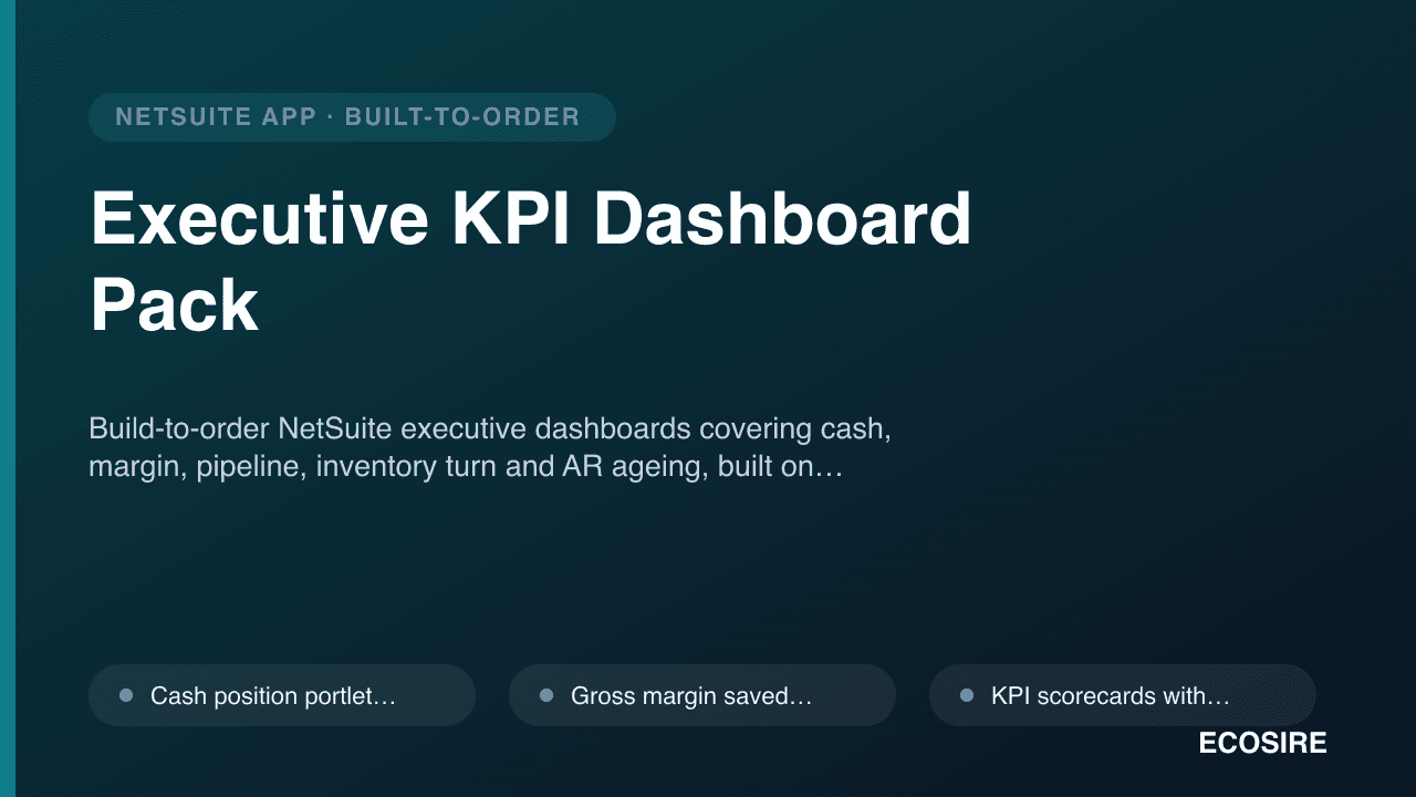 Executive KPI Dashboard Pack