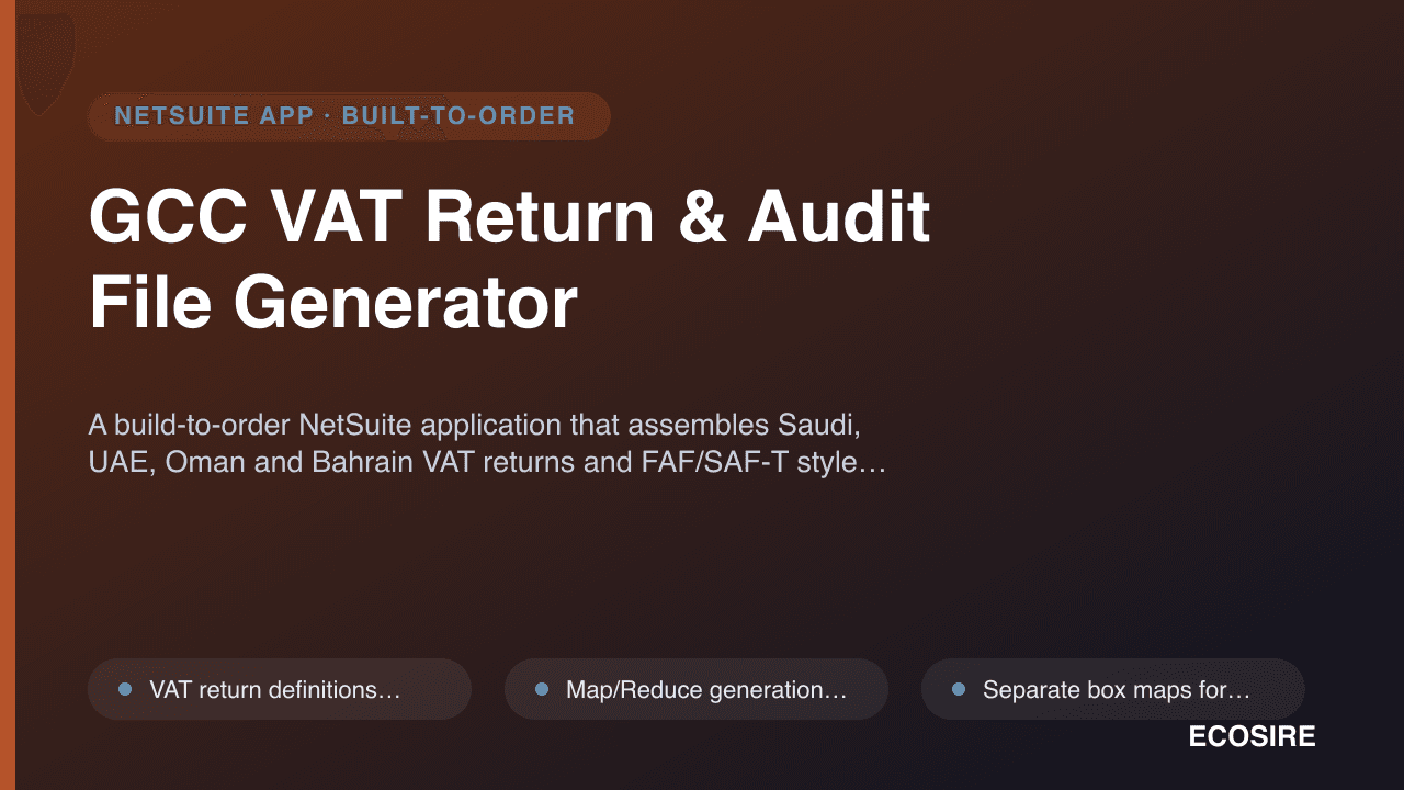GCC VAT Return & Audit File Generator