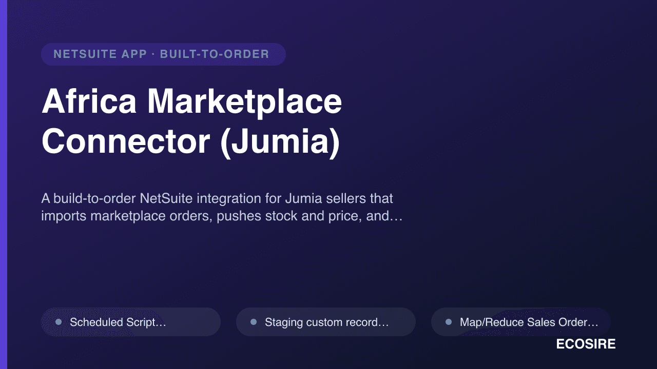 Africa Marketplace Connector (Jumia)
