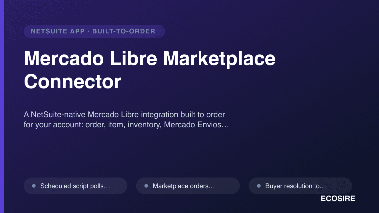 Mercado Libre Marketplace Connector