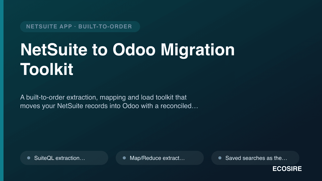 NetSuite to Odoo Migration Toolkit