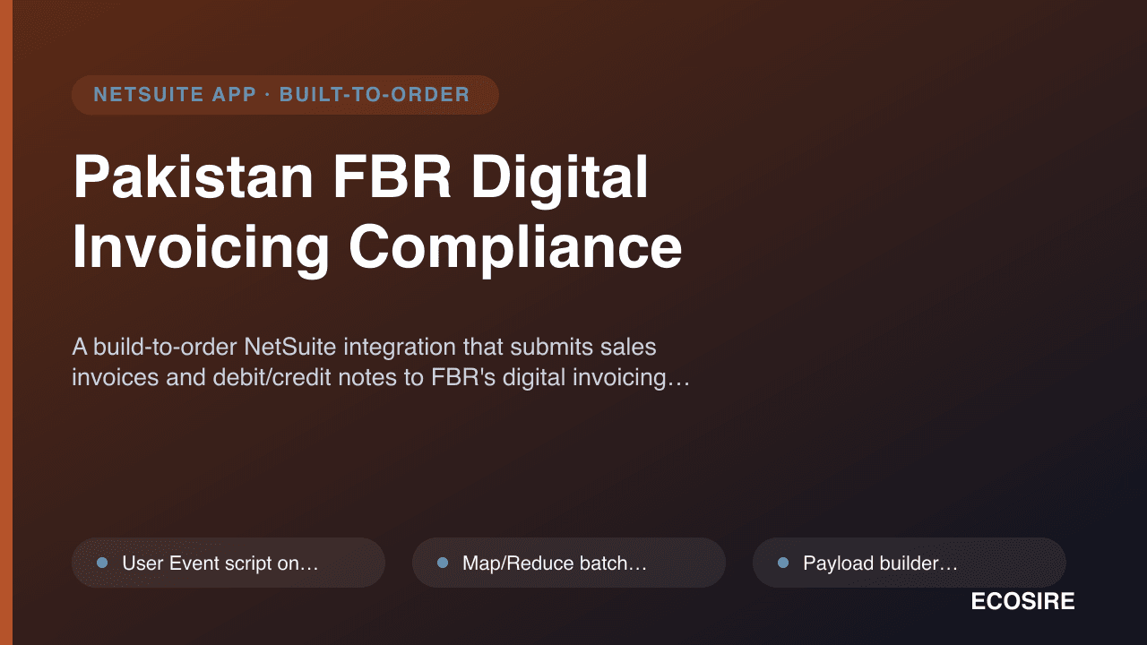 Pakistan FBR Digital Invoicing Compliance