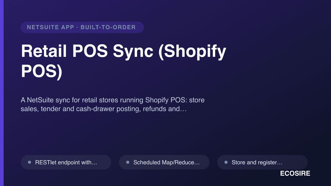 Retail POS Sync (Shopify POS)