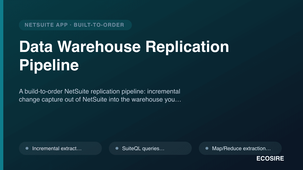 Data Warehouse Replication Pipeline