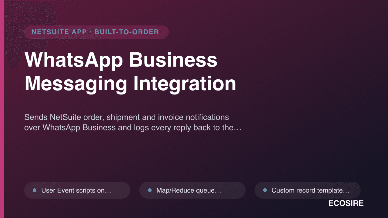 WhatsApp Business Messaging Integration