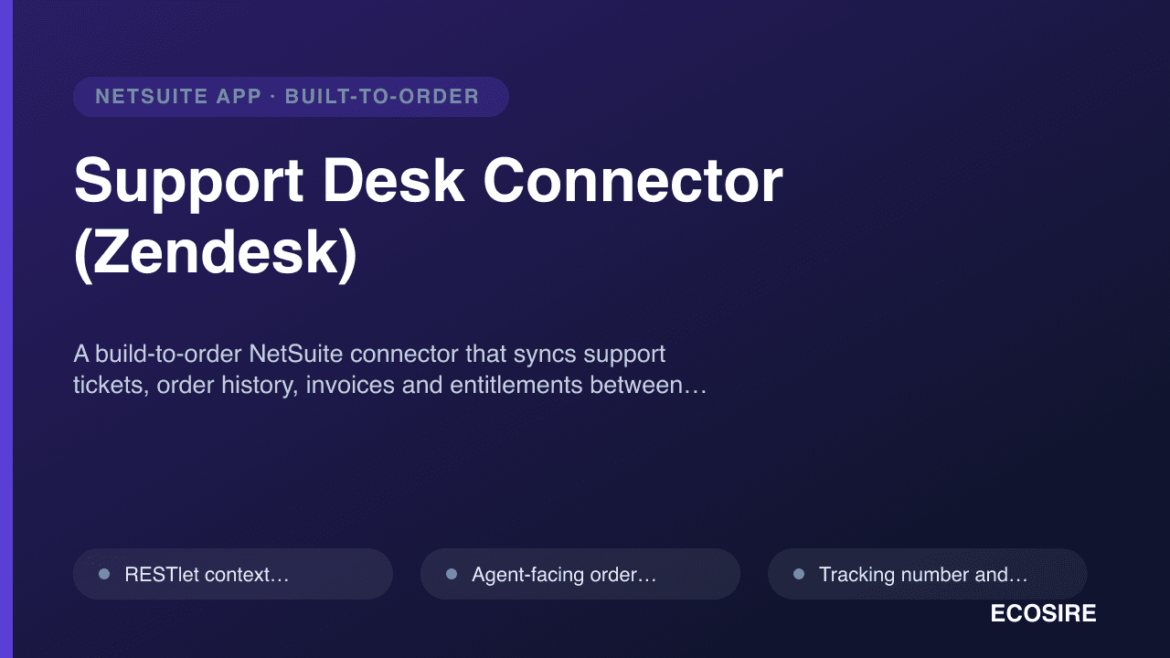 Support Desk Connector (Zendesk)