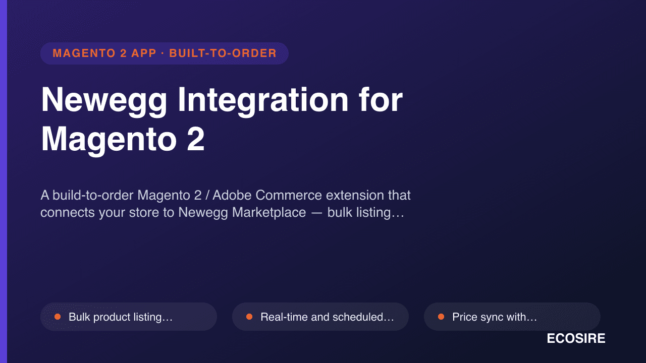 Newegg Integration for Magento 2