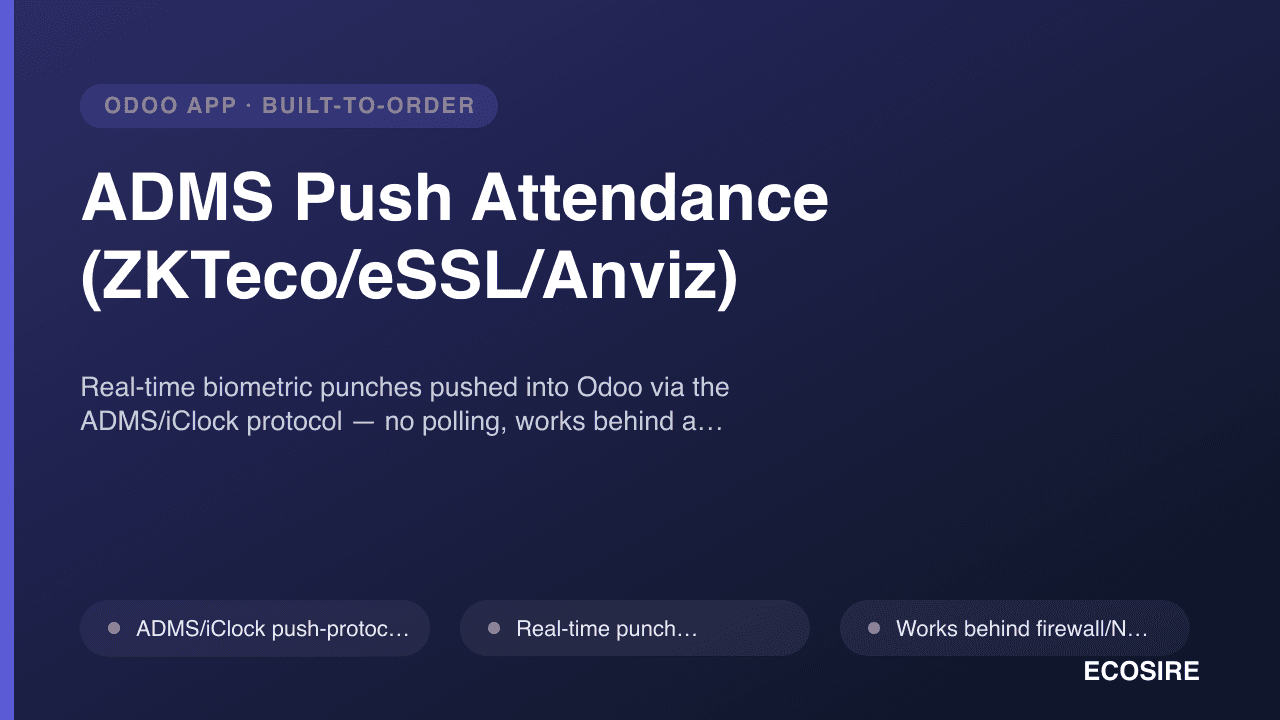 ADMS Push Attendance (ZKTeco/eSSL/Anviz)