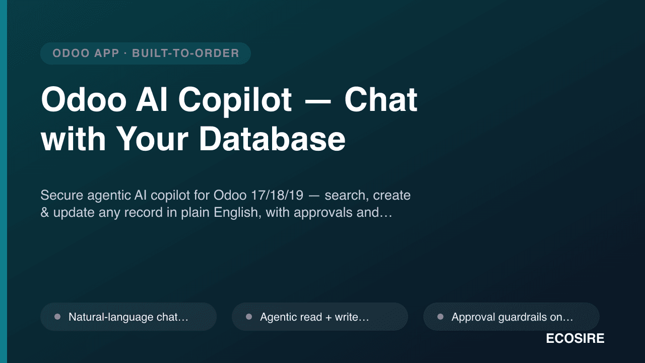 Odoo AI Copilot — Chat with Your Database
