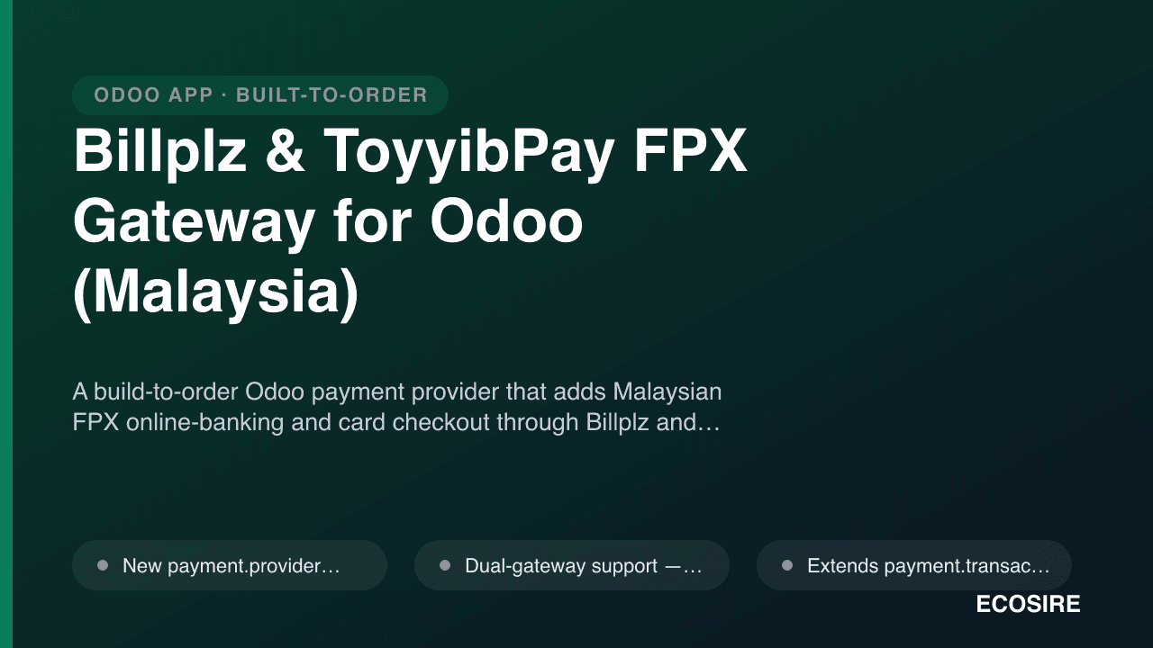 Billplz & ToyyibPay FPX Gateway for Odoo (Malaysia)