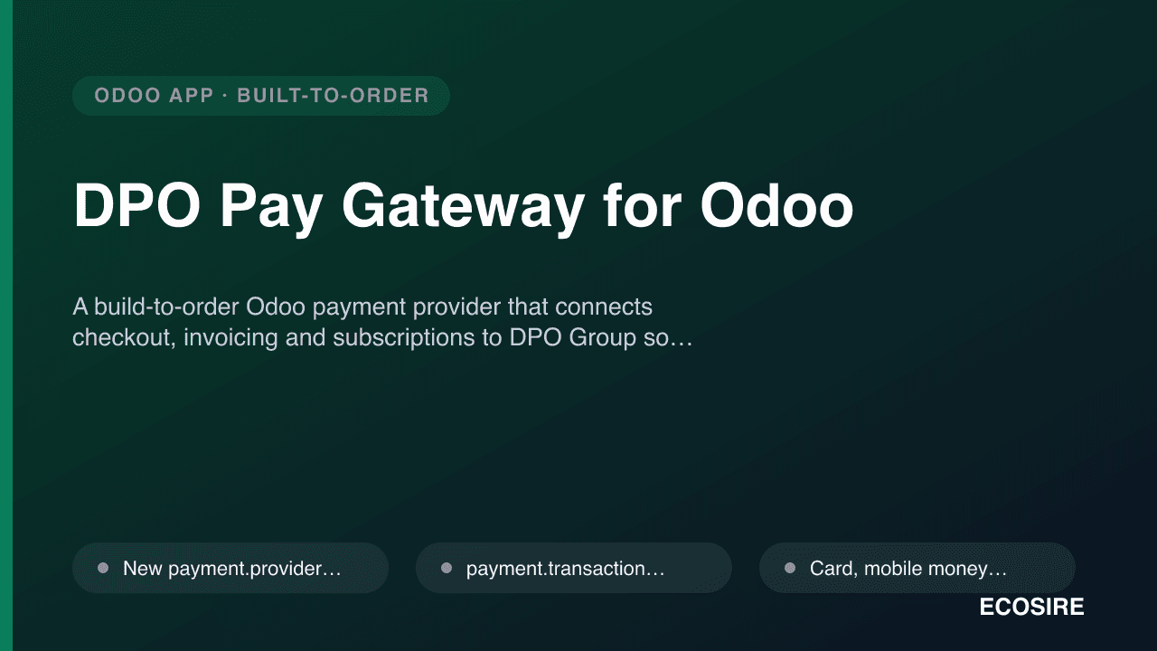 DPO Pay Gateway for Odoo