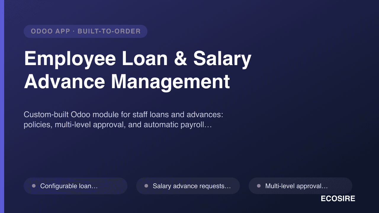 Employee Loan & Salary Advance Management