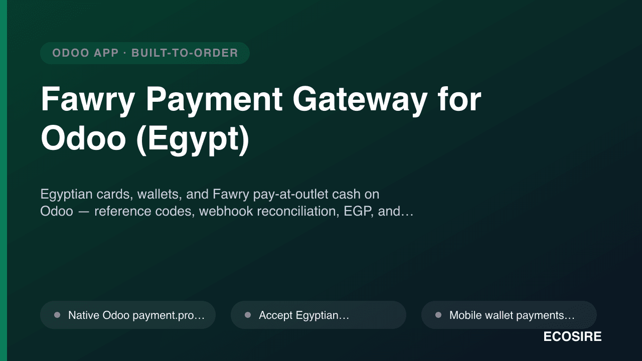 Fawry Payment Gateway for Odoo (Egypt)