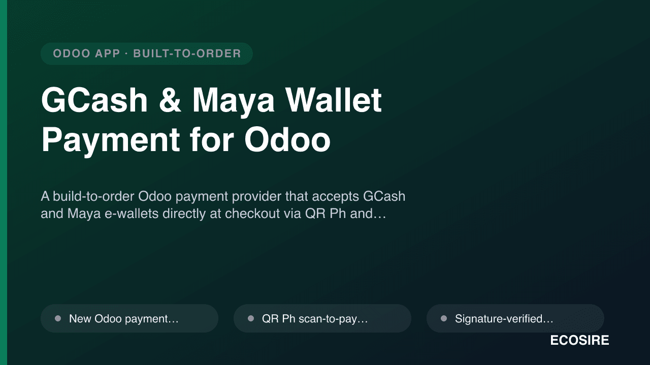 GCash & Maya Wallet Payment for Odoo