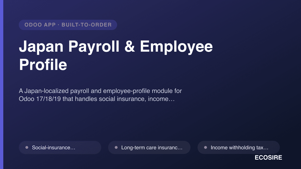 Japan Payroll & Employee Profile