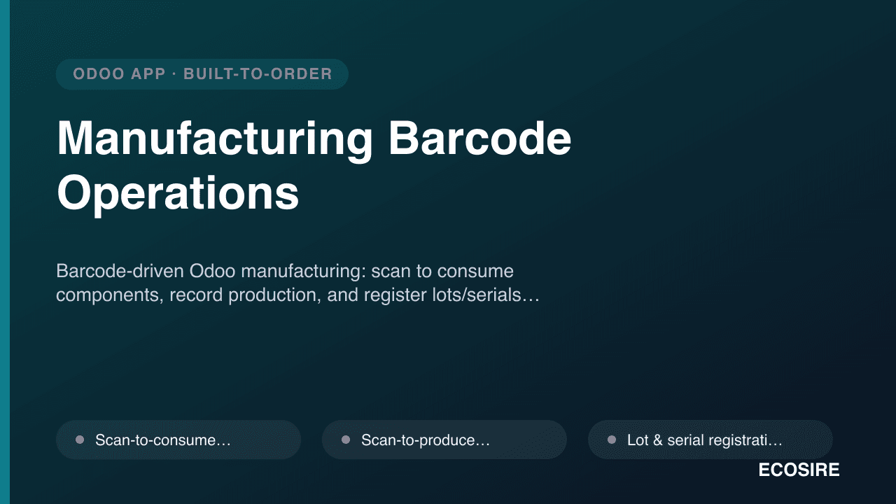 Manufacturing Barcode Operations